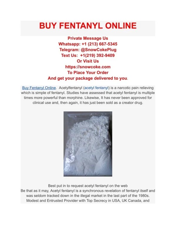 can i buy fentanyl