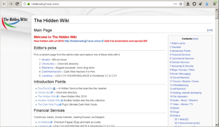 links the hidden wiki