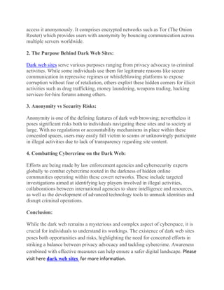 how to search the dark web
